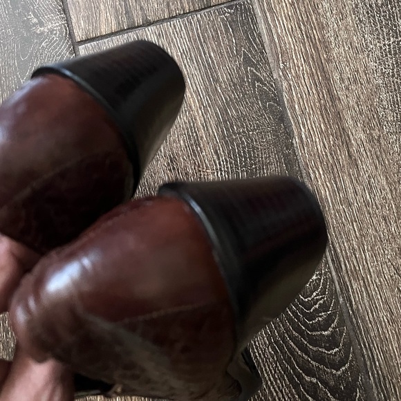 COLE HAAN leather woven brown loafers - Picture 9 of 16